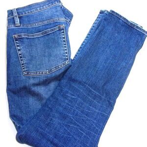 J. Crew Vintage Straight Distressed Blue Jeans Skinny Sz. 29 Cropped